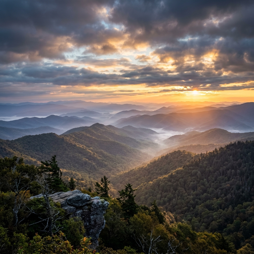 Blue Ridge Mountains at dawn